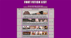 Desktop Screenshot of footfetishlist.com